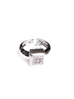 Anello Stocco Gioielli Donna in Oro bianco Diamante 0.18 Ct QLO-14 - QLO-14